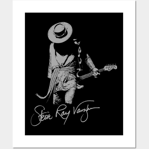 Stevie Ray Vaughan <> Graphic Design Wall Art by RajaSukses